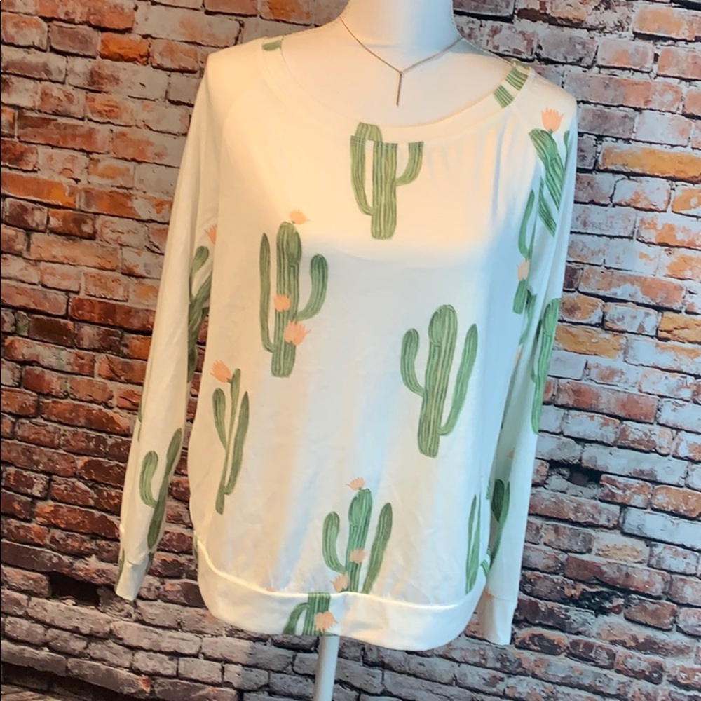 Cactus slouch sweatshirt